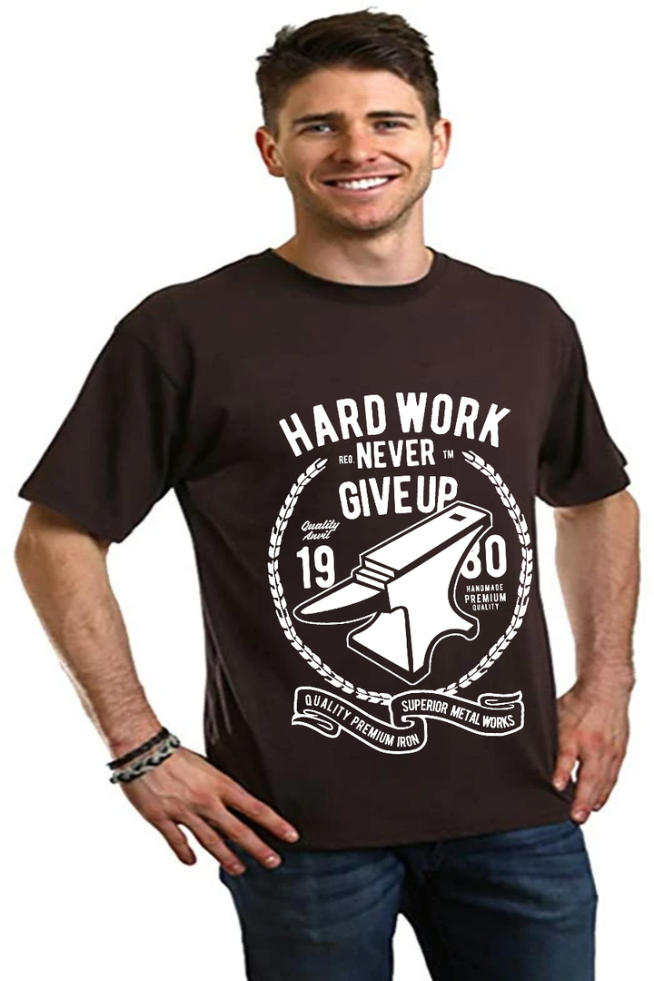 Hard Work Anvil Men's Bamboo Viscose/Organic Cotton Short Sleeve T-Shirt - Spun Bamboo