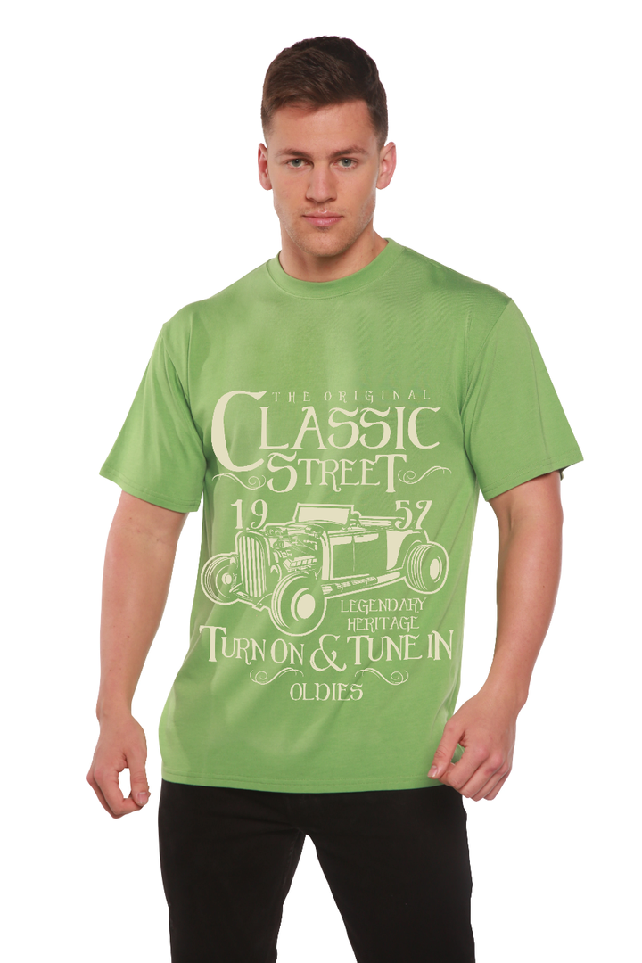 Hot Rod Classic Men's Bamboo Viscose/Organic Cotton Short Sleeve T-Shirt - Spun Bamboo