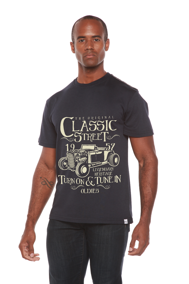 Hot Rod Classic Men's Bamboo Viscose/Organic Cotton Short Sleeve T-Shirt - Spun Bamboo