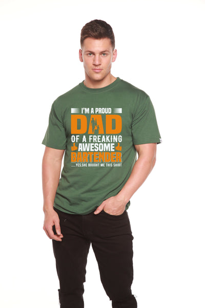 I'm a Proud Dad Men's Bamboo Viscose/Organic Cotton Short Sleeve T-Shirt - Spun Bamboo