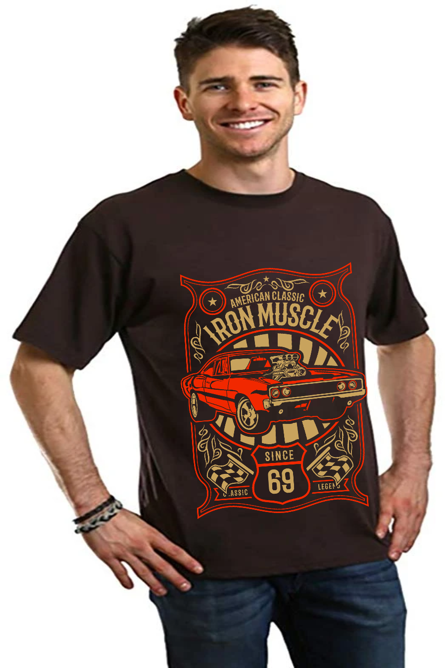Iron Muscle Men's Bamboo Viscose/Organic Cotton Short Sleeve T-Shirt - Spun Bamboo