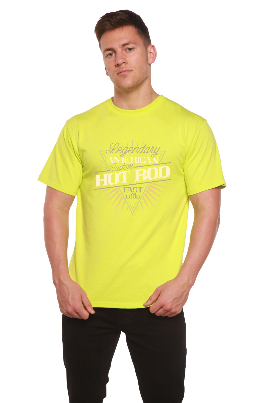 Legendary American Men's Bamboo Viscose/Organic Cotton Short Sleeve T-Shirt - Spun Bamboo