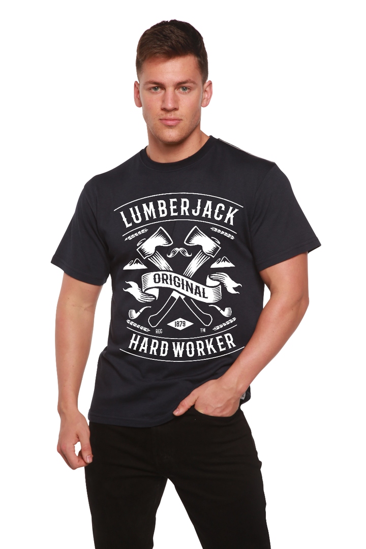 LumberJack Men's Bamboo Viscose/Organic Cotton Short Sleeve T-Shirt - Spun Bamboo