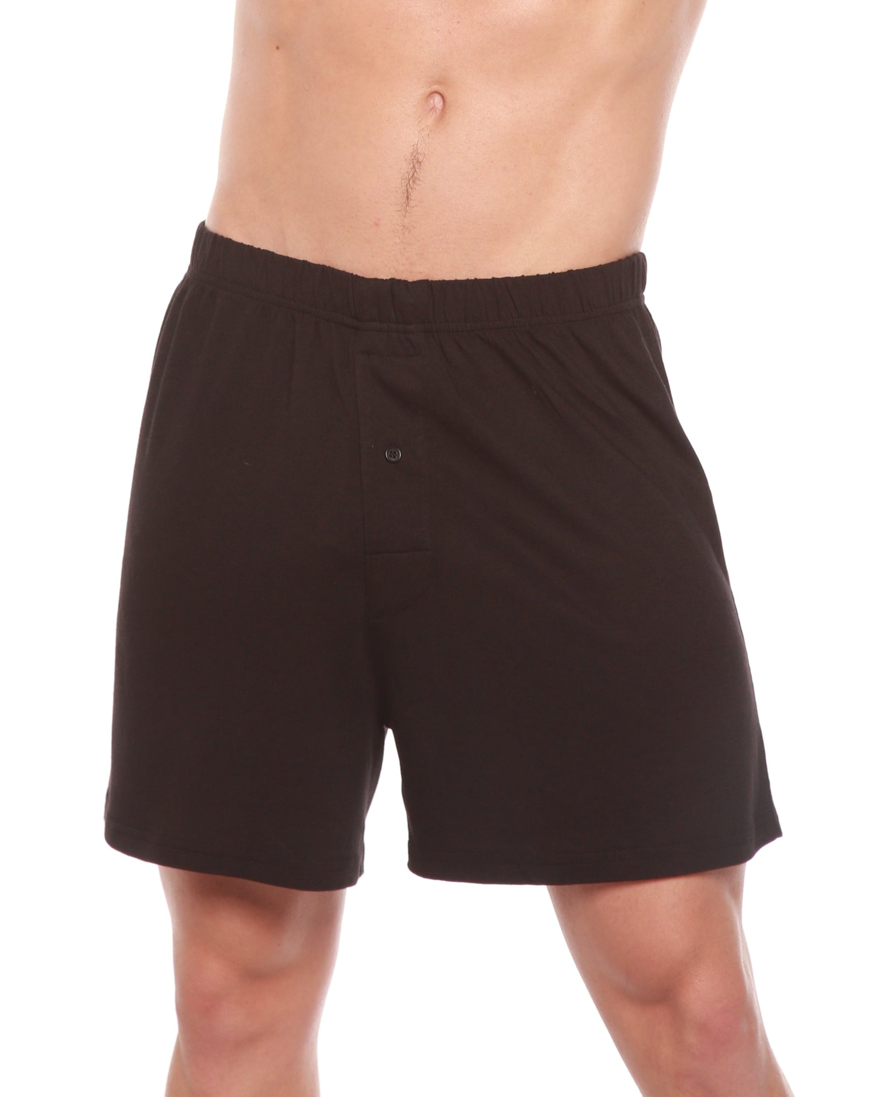 Men's Bamboo Viscose/Cotton Boxer Style Underwear Black Color - 3-pack