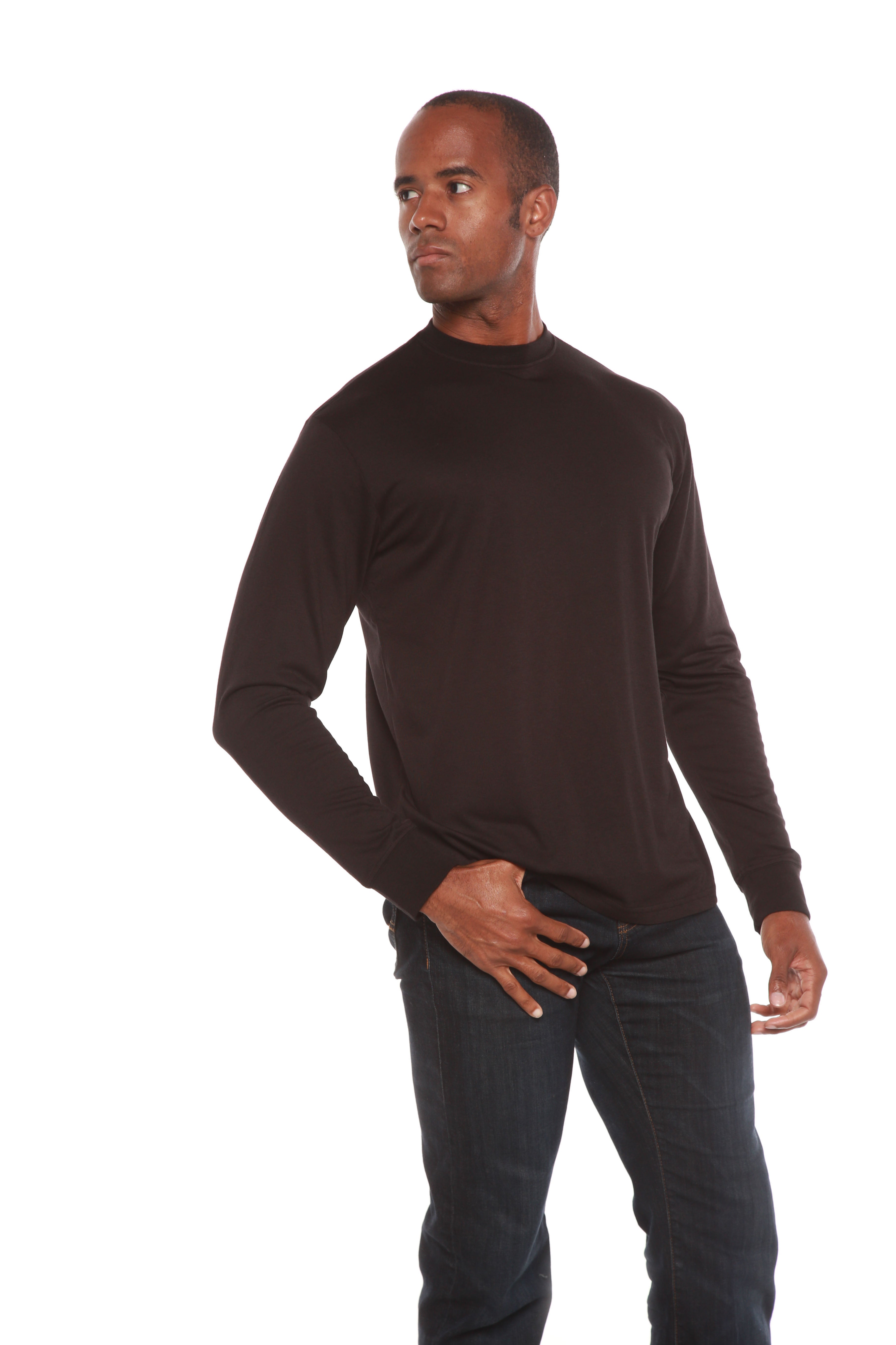 Men's Bamboo Viscose/Organic Cotton Long Sleeve T-Shirt – Spun Bamboo