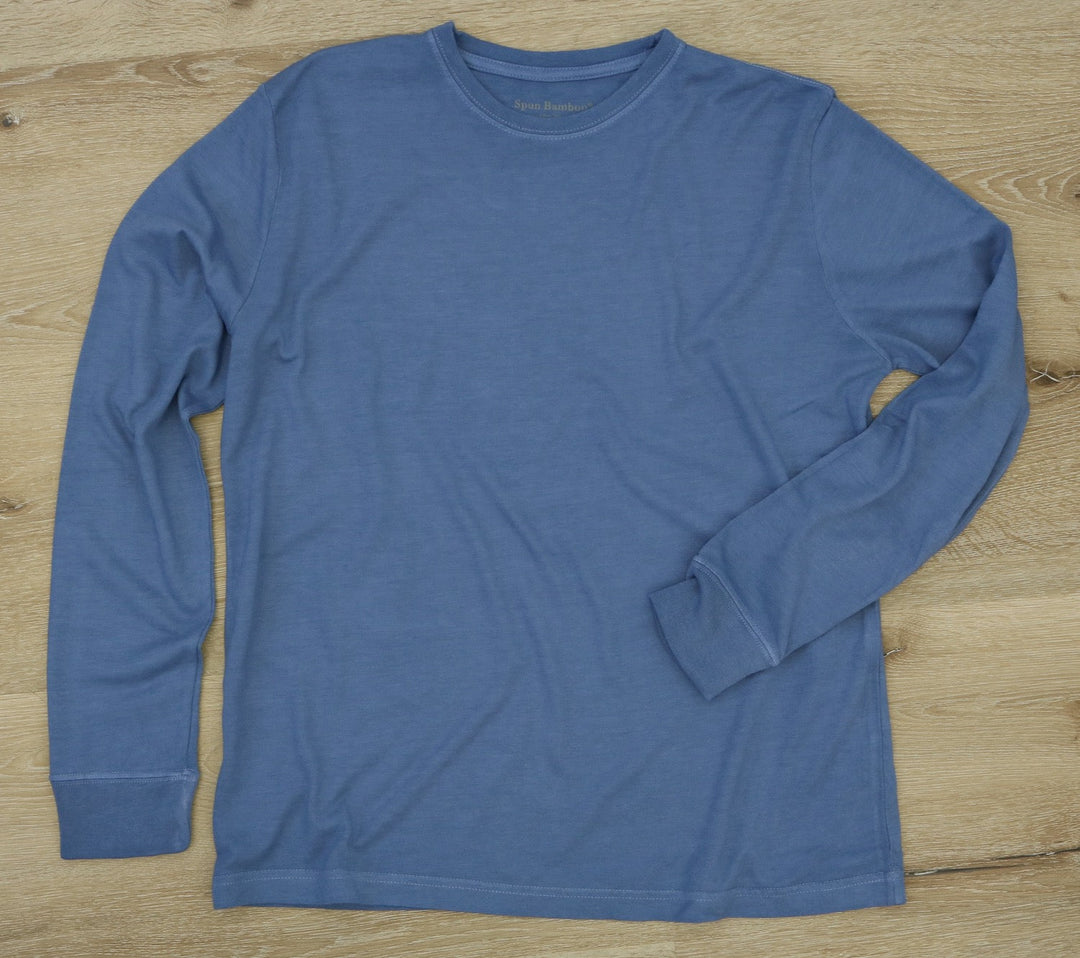 Men's Bamboo Viscose/Organic Cotton Long Sleeve T-Shirt - Spun Bamboo
