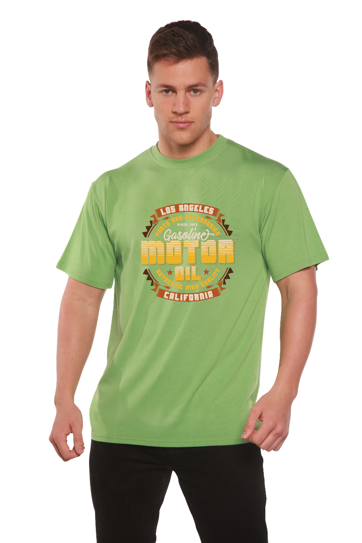 Motor oil Men's Bamboo Viscose/Organic Cotton Short Sleeve T-Shirt - Spun Bamboo
