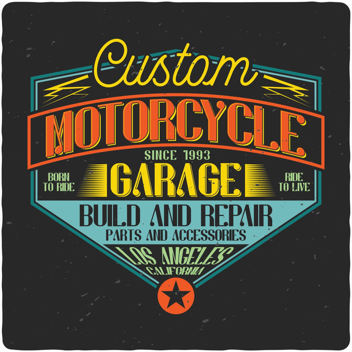 Motorcycle Garage Men's Bamboo Viscose/Organic Cotton Short Sleeve T-Shirt - Spun Bamboo