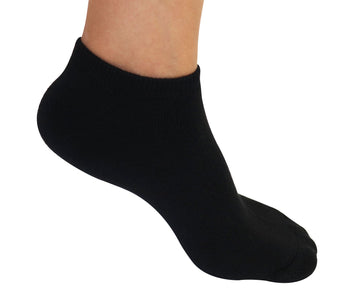 High Performance Anklet Bamboo Viscose Socks Unisex White Color - 5-pack