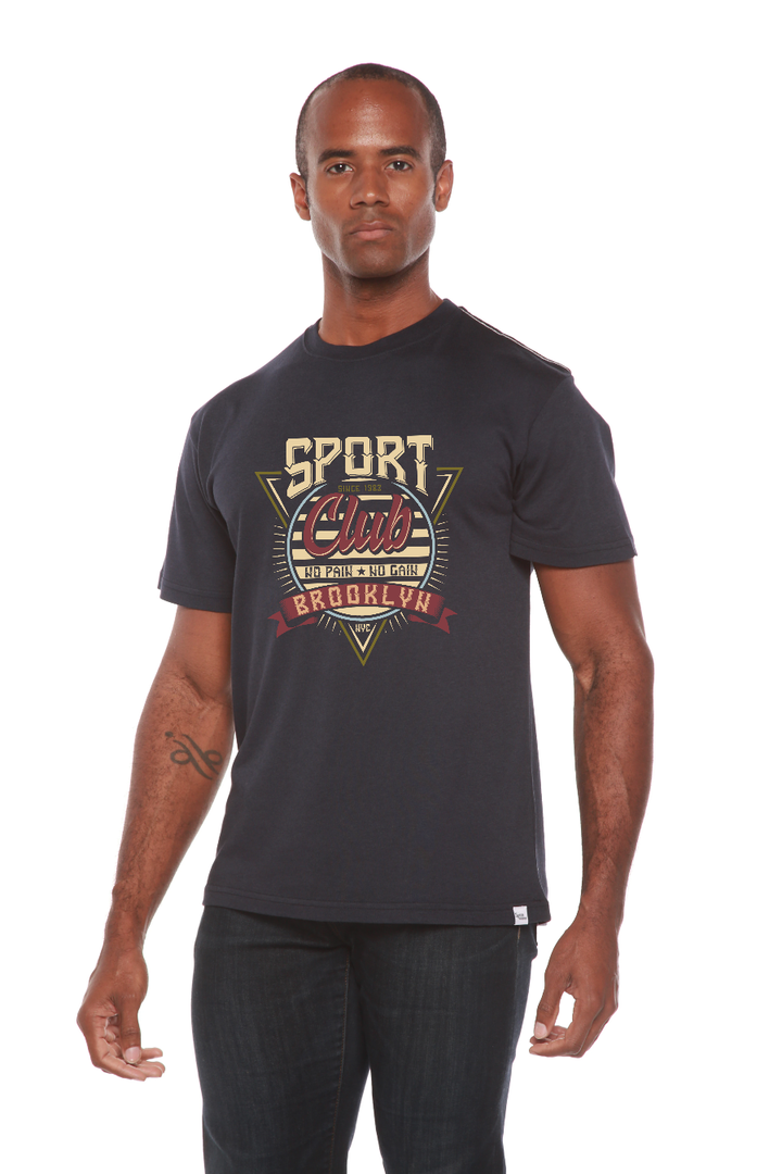 Sport Club Men's Bamboo Viscose/Organic Cotton Short Sleeve T-Shirt - Spun Bamboo