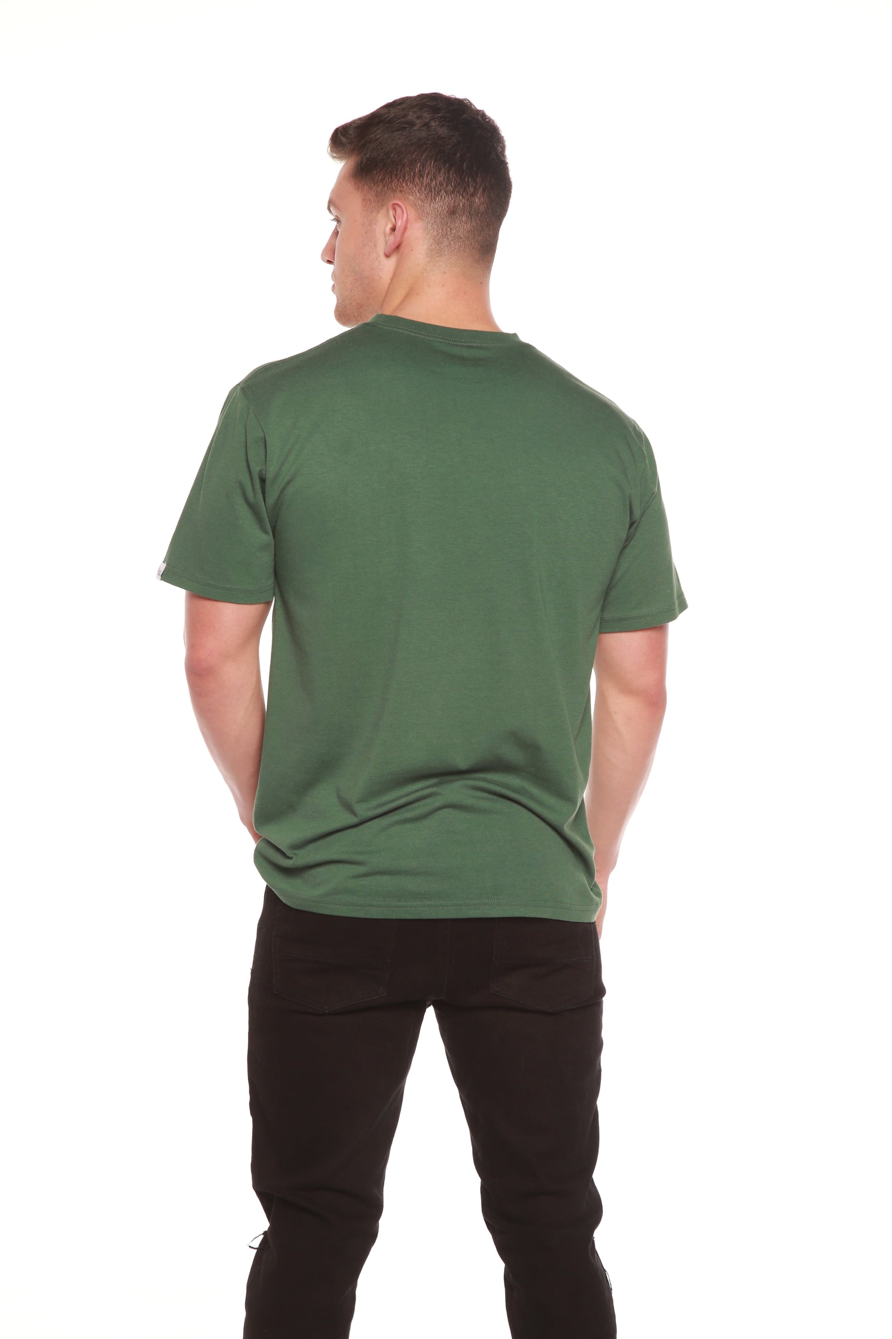 Men's Bamboo Viscose/Organic Cotton Short Sleeve T-Shirt Black Color - 5-Pack main image 1