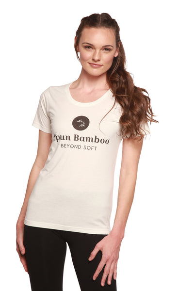 Women's Spun Bamboo Logo Bamboo Viscose/Organic Cotton T-Shirt - Spun Bamboo